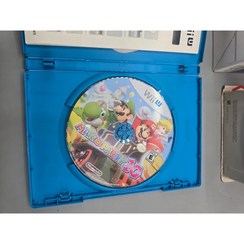 Mario Party 10 Nintendo Wii U Game with Mario Amiibo Bundle and Box